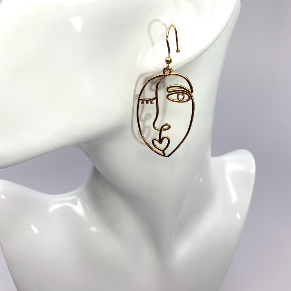 925 ST SILVER MIA FIARE MODERN HOOK EARRINGS - Picture 4 of 7